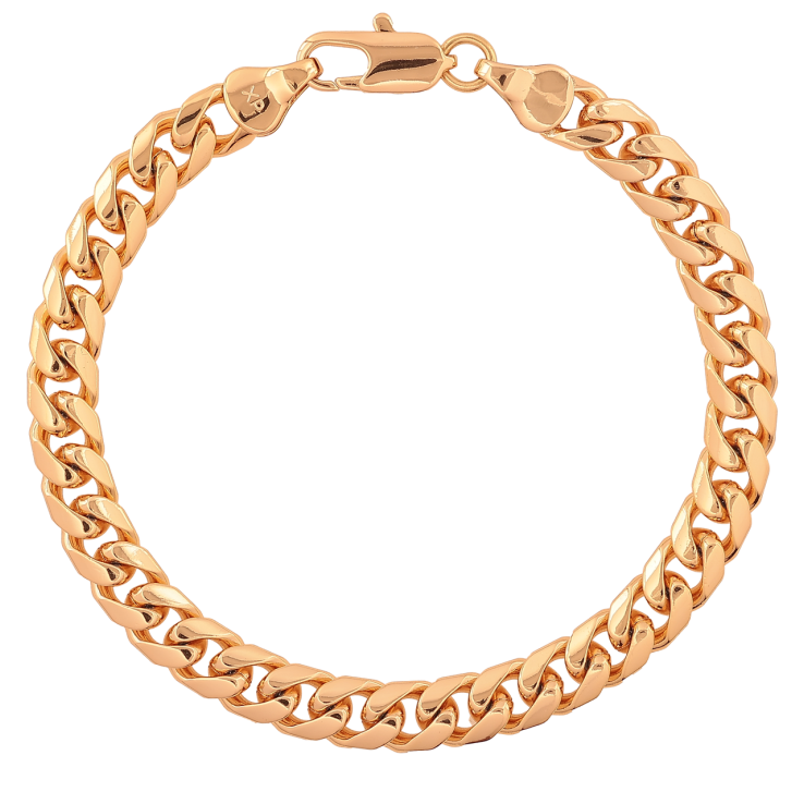 Браслет Xuping Колір Позолота 18K Ланцюжок Панцирний розмір 19см х 6,5мм фото №6