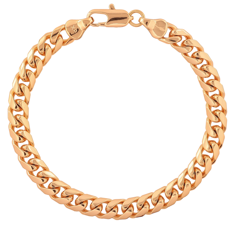 Браслет Xuping Колір Позолота 18K Ланцюжок Панцирний розмір 19см х 6,5мм фото №1