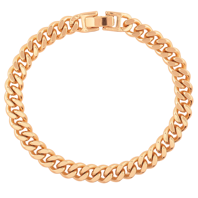 Браслет Xuping Цвет Позолота 18K Цепочка Панцирная размер 19см х 7мм фото №2