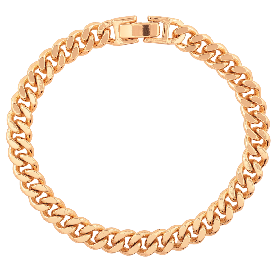 Браслет Xuping Колір Позолота 18K Ланцюжок Панцирний розмір 19см х 7мм фото №1