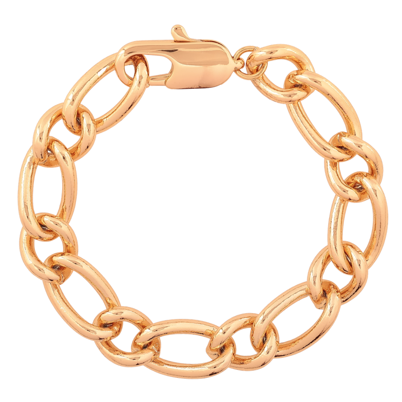 Браслет Xuping Цвет Позолота 18K Цепочка Панцирная размер 20см х 12мм фото №2