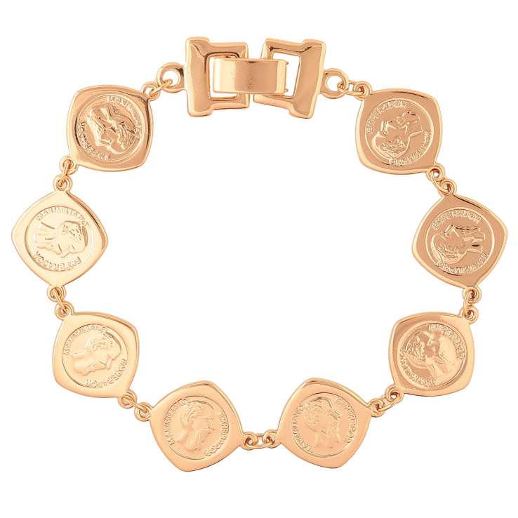 Браслет Xuping Колір Позолота 18K Імператор Максиміліан розмір 18,5 см х 9 мм фото №25