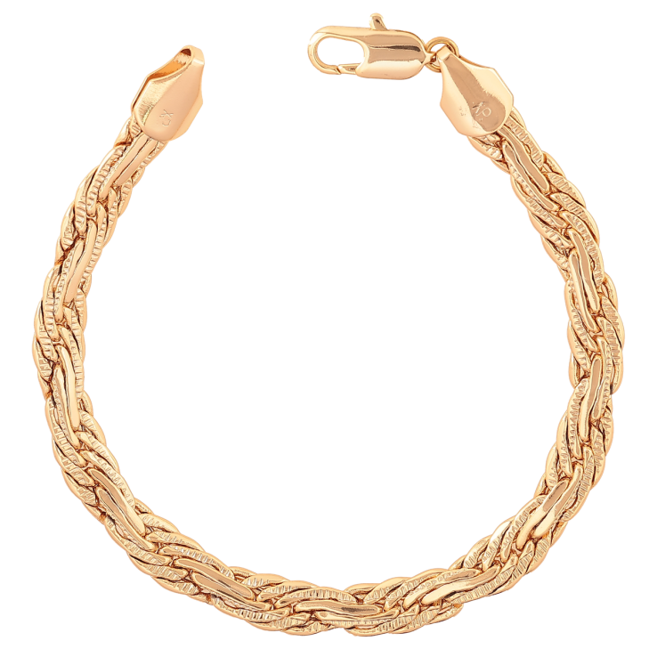 Браслет Xuping Колір Позолота 18K Ланцюжок Фантазійний розмір 18,5 см х 6 мм фото №16