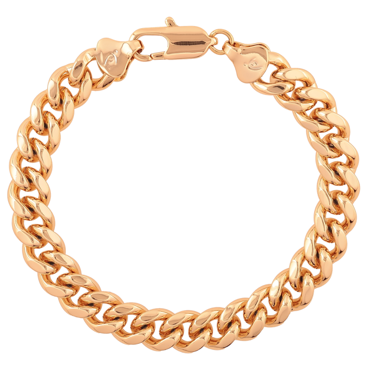 Браслет Xuping Цвет Позолота 18K Цепочка Панцирная размер 18.5см х 8мм фото №3