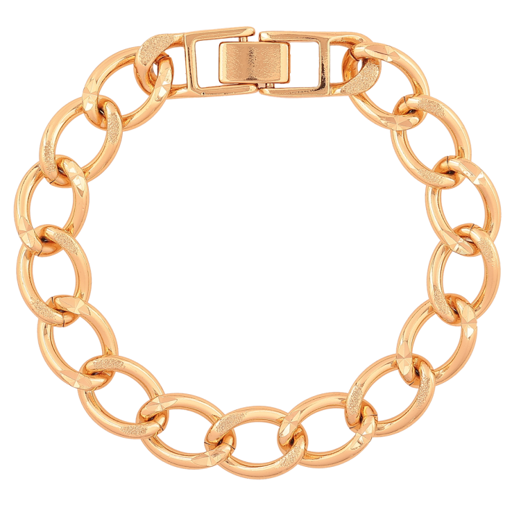 Браслет Xuping Колір Позолота 18K Ланцюжок Панцирний розмір 18,5см х 10мм фото №25