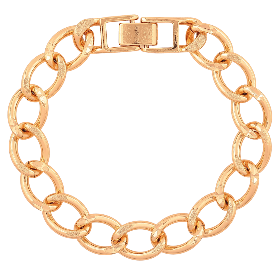 Браслет Xuping Колір Позолота 18K Ланцюжок Панцирний розмір 18,5см х 10мм фото №1