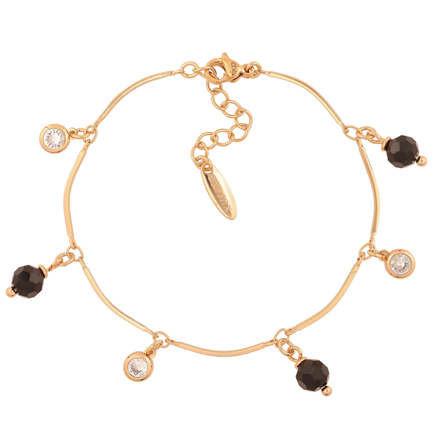 Браслет Xuping Колір Позолота 18K Ланцюжок з підвісками розмір з додатковим ланцюжком 17-20 см х 1 мм фото №1