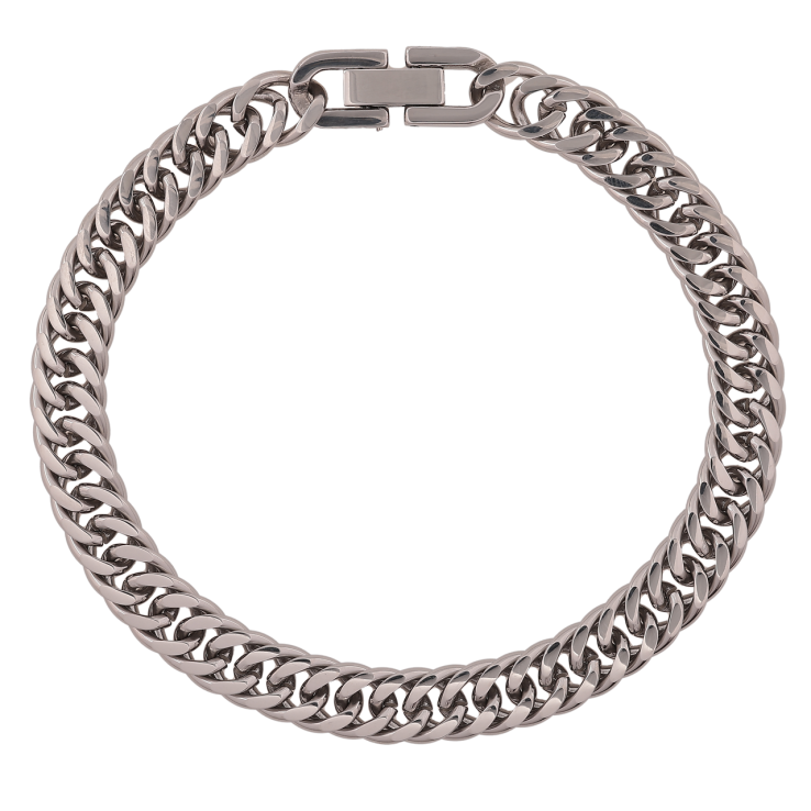 Браслет Xuping ТТМ Stainless Steel цвет Родий Цепочка Кобра длинна 22см х 8мм фото №7