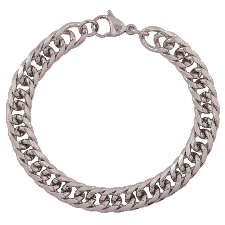 Браслет Xuping ТТМ Stainless Steel колір Родій Ланцюжок Кобра довжина 19см х 9мм фото №10