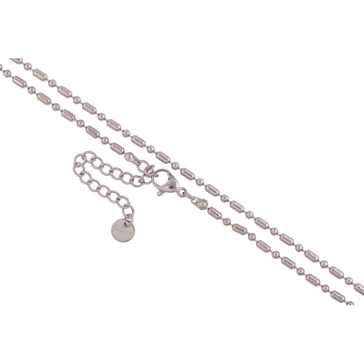 Ланцюжок Xuping ТТМ Stainless Steel колір Родій Плетіння Перлина довжина 43-48см х 2мм фото №13