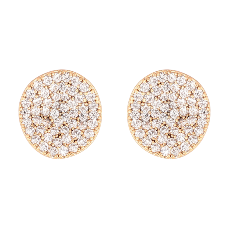 Сережки Xuping колір Позолота 18K пусети Інкрустація кристалами фото №1 Сережки Xuping колір Позолота 18K пусети Інкрустація кристалами фото №1