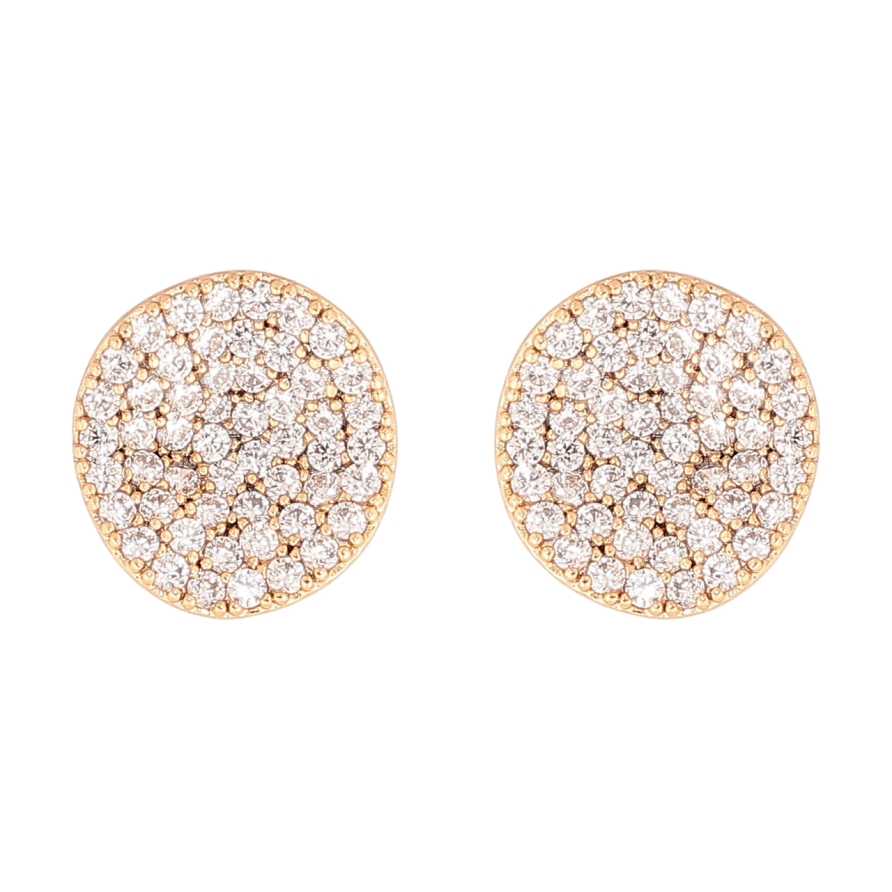 Серьги Xuping цвет Позолота 18K пусеты Инкрустация кристаллами фото №1 Серьги Xuping цвет Позолота 18K пусеты Инкрустация кристаллами фото №1