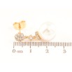 Серьги Xuping Цвет Позолота 18K пусеты Жемчужные подвески фото №2