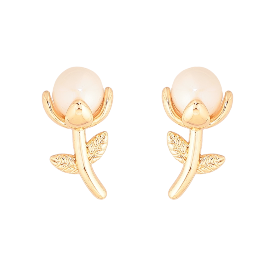 Серьги Xuping Цвет Позолота 18K пусеты Жемчужные цветочки фото №1 Серьги Xuping Цвет Позолота 18K пусеты Жемчужные цветочки фото №1