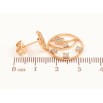 Серьги Xuping Цвет Позолота 18K пусеты Декоративные подвески с кристаллами фото №2