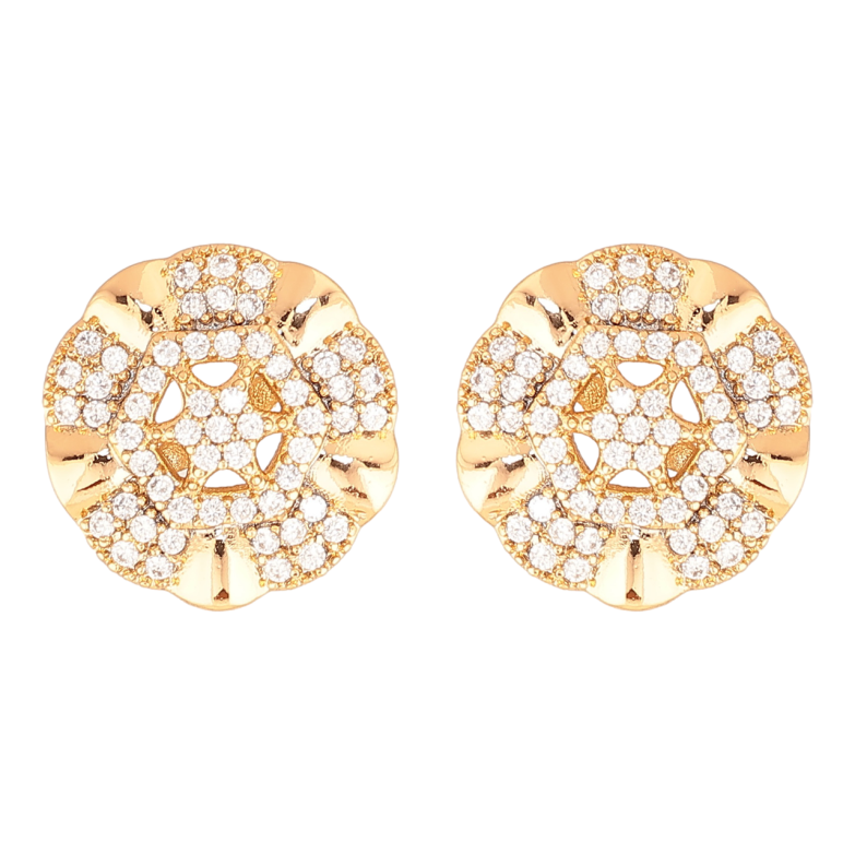 Серьги Xuping Цвет Позолота 18K пусеты Декоративные цветочки с кристаллами фото №1 Серьги Xuping Цвет Позолота 18K пусеты Декоративные цветочки с кристаллами фото №1