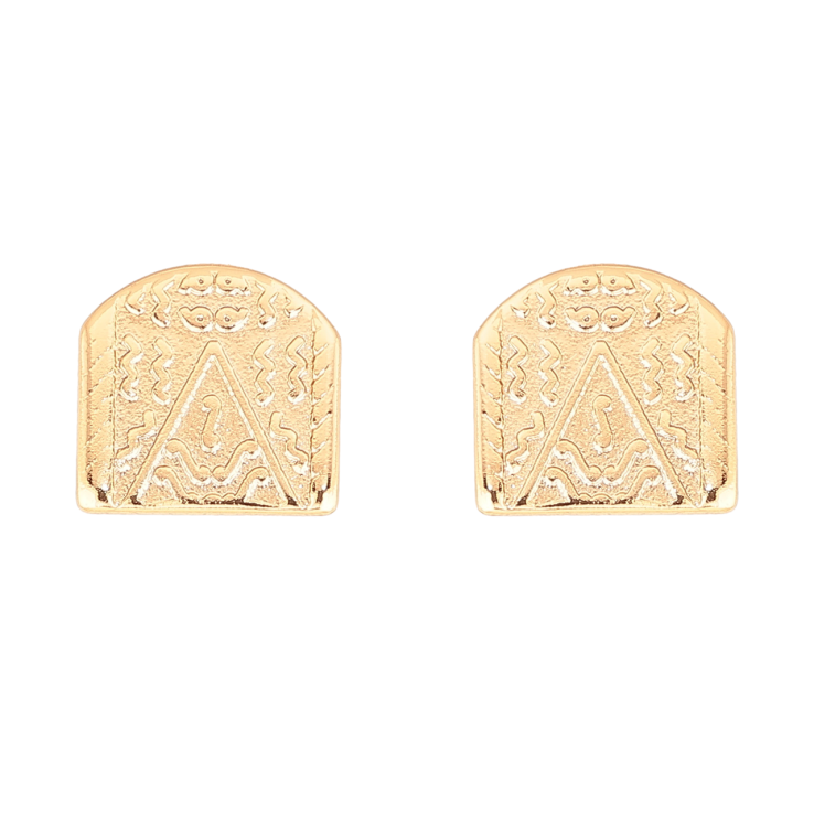 Серьги Xuping Цвет Позолота 18K пусеты Декоративный узор фото №2 Серьги Xuping Цвет Позолота 18K пусеты Декоративный узор фото №2