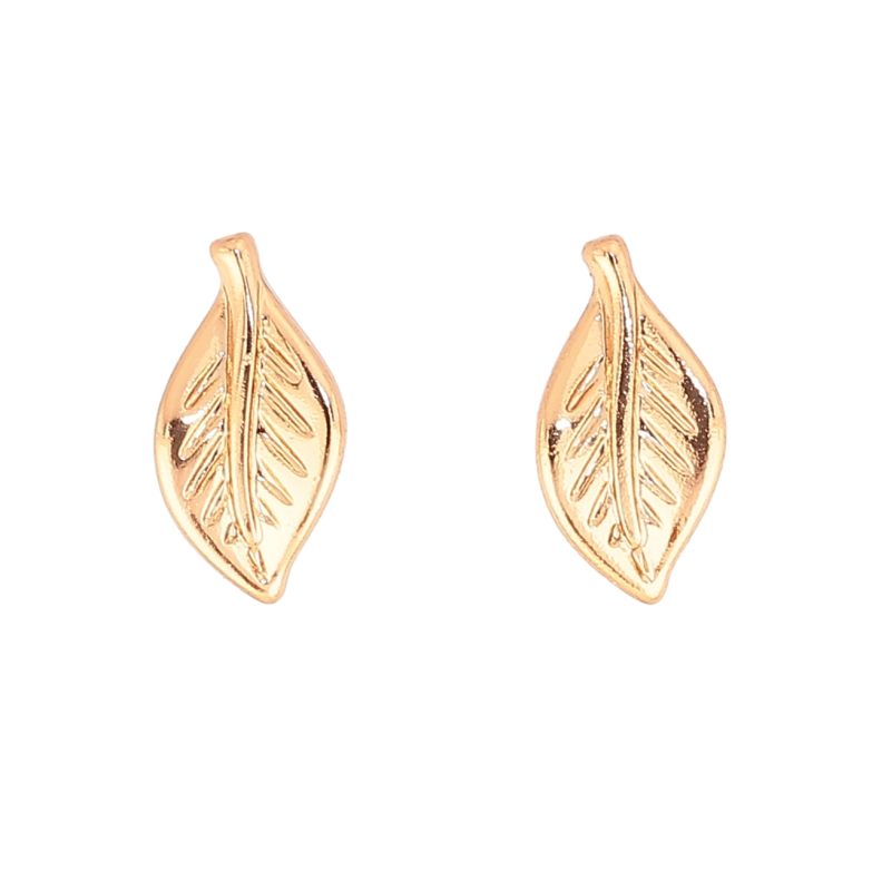 Серьги Xuping Цвет Позолота 18K пусеты Листики фото №1