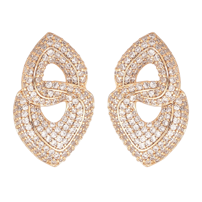 Серьги Xuping Цвет Позолота 18K пусеты Инкрустация кристаллами фото №1 Серьги Xuping Цвет Позолота 18K пусеты Инкрустация кристаллами фото №1