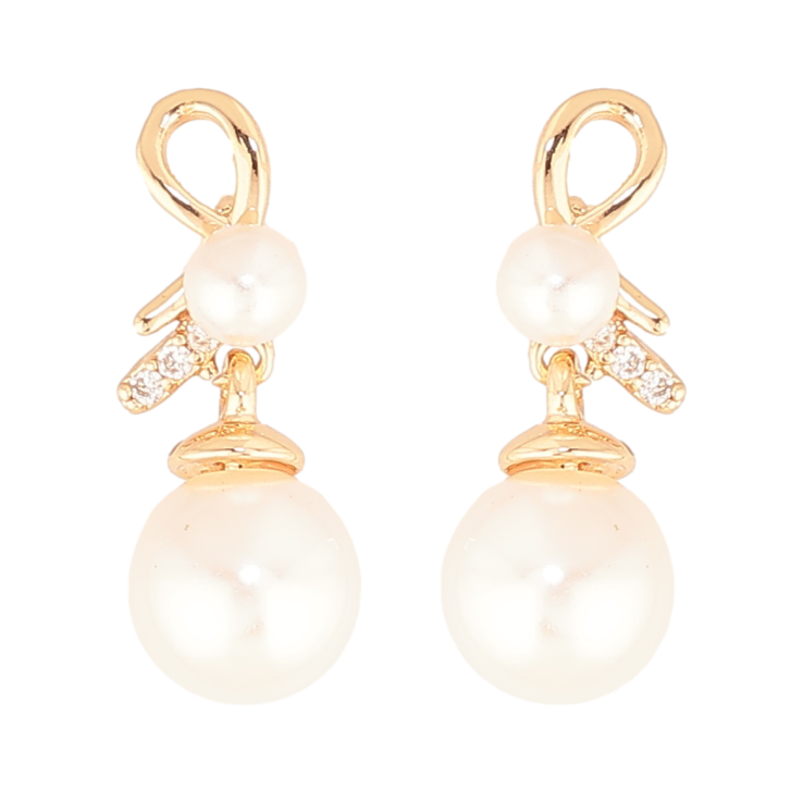 Сережки Xuping Колір Позолота 18K пусети Перлинні підвіски фото №25 Сережки Xuping Колір Позолота 18K пусети Перлинні підвіски фото №25