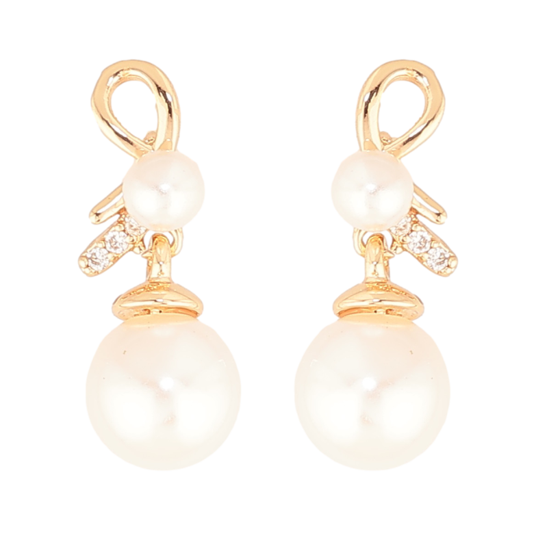 Сережки Xuping Колір Позолота 18K пусети Перлинні підвіски фото №1 Сережки Xuping Колір Позолота 18K пусети Перлинні підвіски фото №1