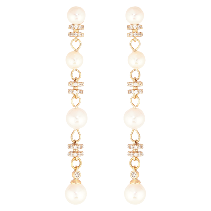 Серьги Xuping Цвет Позолота 18K пусеты Жемчужные подвески фото №22 Серьги Xuping Цвет Позолота 18K пусеты Жемчужные подвески фото №22