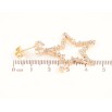 Серьги Xuping Цвет Позолота 18K пусеты Звезды из кристаллов фото №2