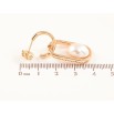 Серьги Xuping Цвет Позолота 18K пусеты Овальные подвески с жемчужинами фото №2