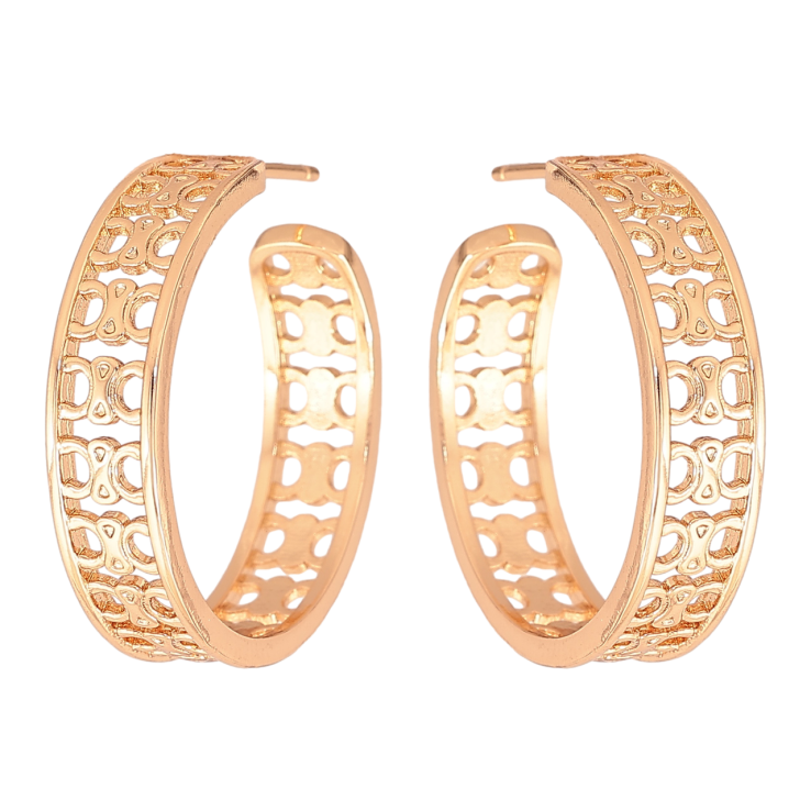 Серьги Xuping Цвет Позолота 18K пусеты Дуги с резным узором фото №25 Серьги Xuping Цвет Позолота 18K пусеты Дуги с резным узором фото №25