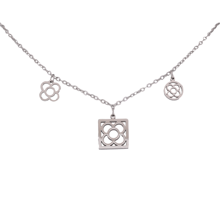 Подвески на цепочке Нержавеющая сталь Клевер длина 40-45см х 2мм фото №18