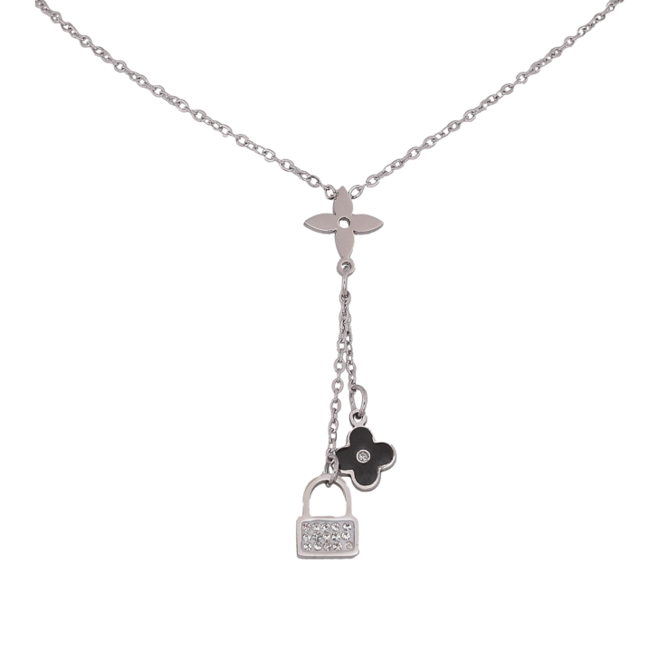 Подвески на цепочке Нержавеющая сталь Клевер с замочком длина 41-46см х 1.5мм фото №23