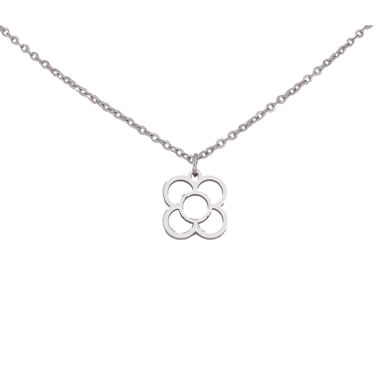 Підвіска на ланцюжку Нержавіюча сталь Квіточка довжина 40-45см х 1.5мм фото №3