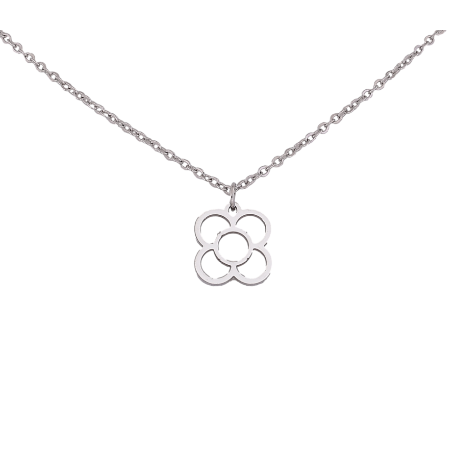 Подвеска на цепочке Нержавеющая сталь Цветочек длина 40-45см х 1.5мм фото №1