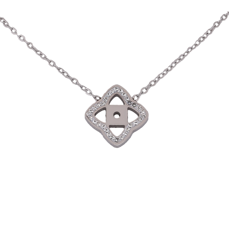 Підвіска на ланцюжку Нержавіюча сталь Конюшина довжина 42-47см х 2мм фото №1