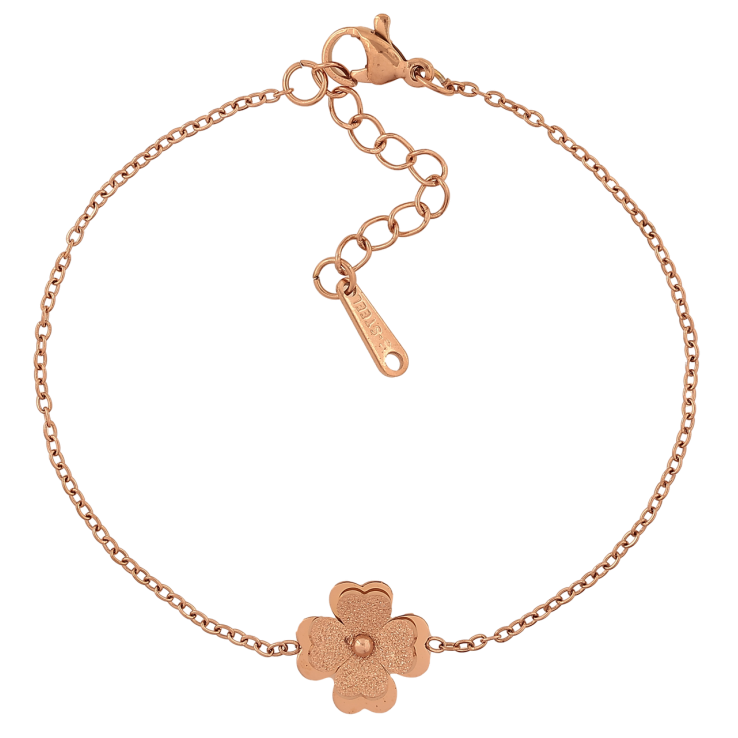 Браслет Нержавеющая сталь Цепочка с клевером размер с доп.цепочкой 17.5-20.5см х 1.5-12мм фото №20