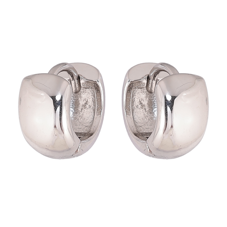 Сережки Xuping колір Родій колечка Класика, шир. 7мм ø 13мм фото №21