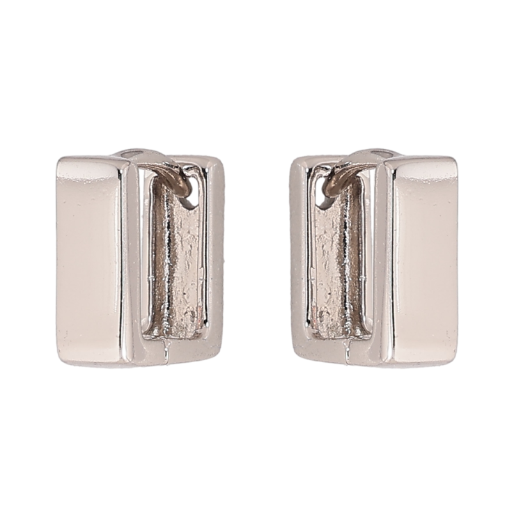 Сережки Xuping колір Родій колечка Квадратні фото №16