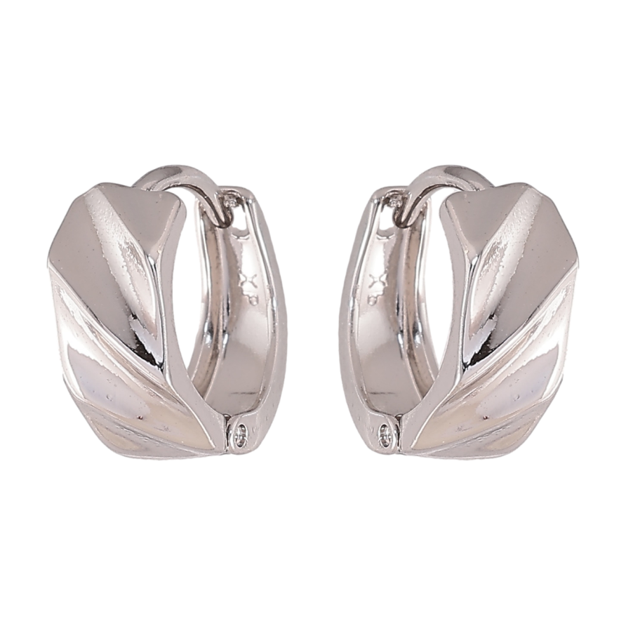 Сережки Xuping колір Родій колечка Декоративний візерунок фото №1