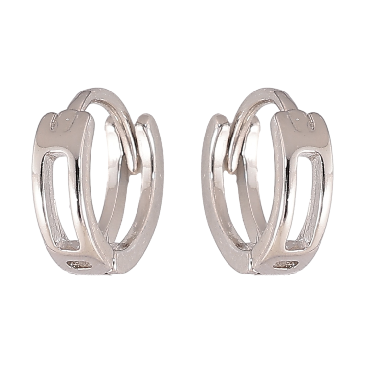 Сережки Xuping колір Родій колечка Декоративні фото №18