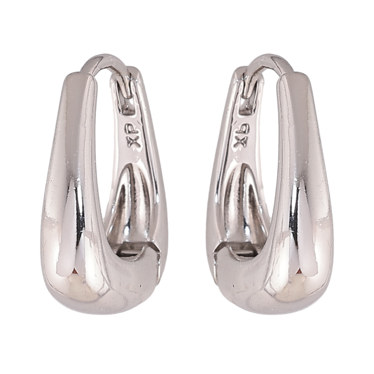 Сережки Xuping колір Родій колечка Декоративні фото №18