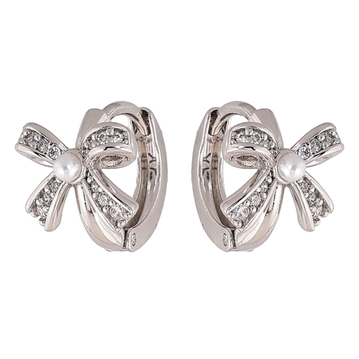 Сережки Xuping колір Родій колечка Банти фото №14