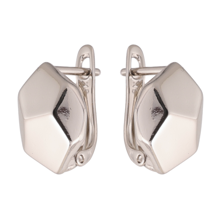 Сережки Xuping колір Родій англійська застібка Фігурні фото №6