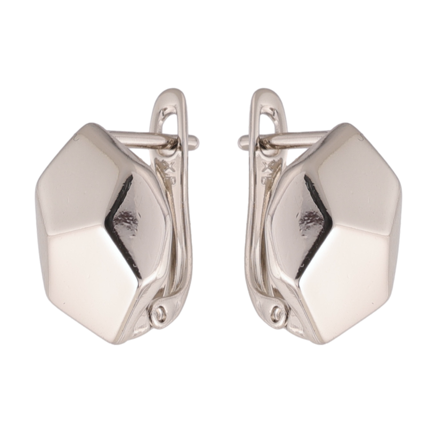 Сережки Xuping колір Родій англійська застібка Фігурні фото №1