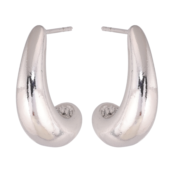 Сережки Xuping колір Родій пусети Декоративні дуги фото №20