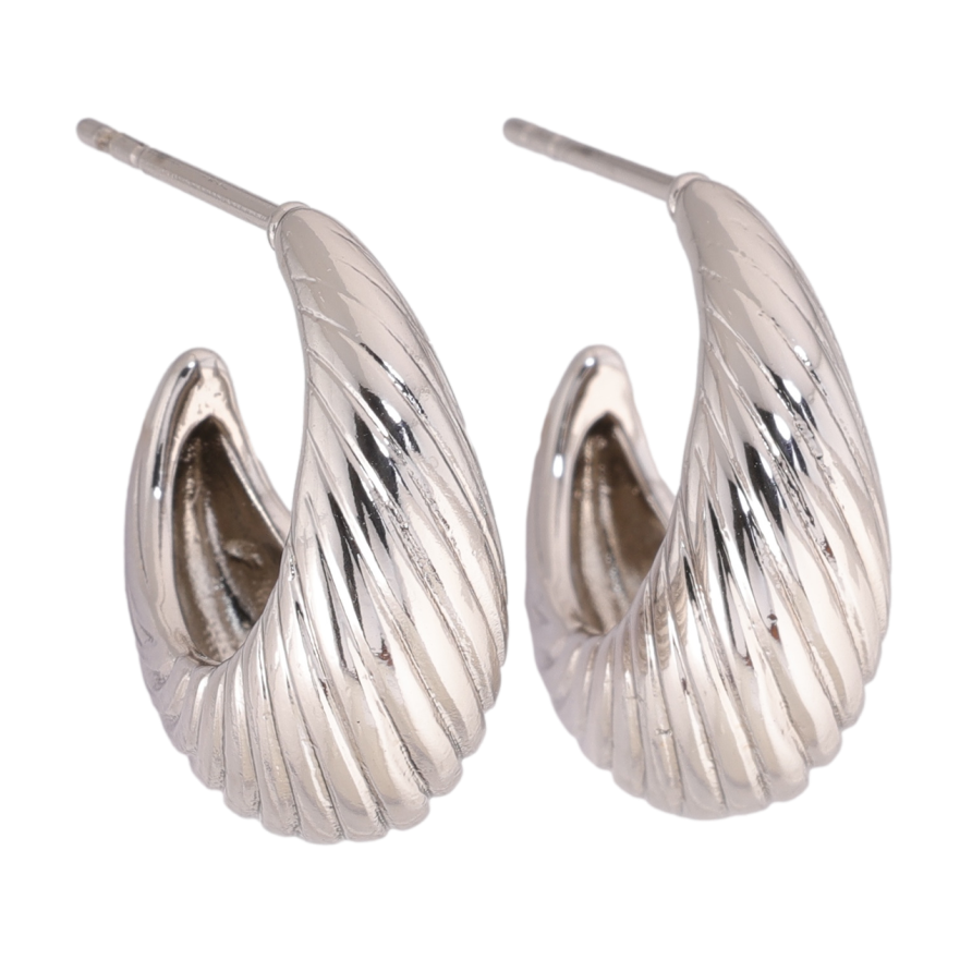 Сережки Xuping колір Родій пусети Декоративні фото №1