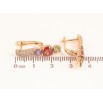 Серьги Xuping Цвет Позолота 18K английский замок Кристальный блеск с разноцветными кристаллами фото №2