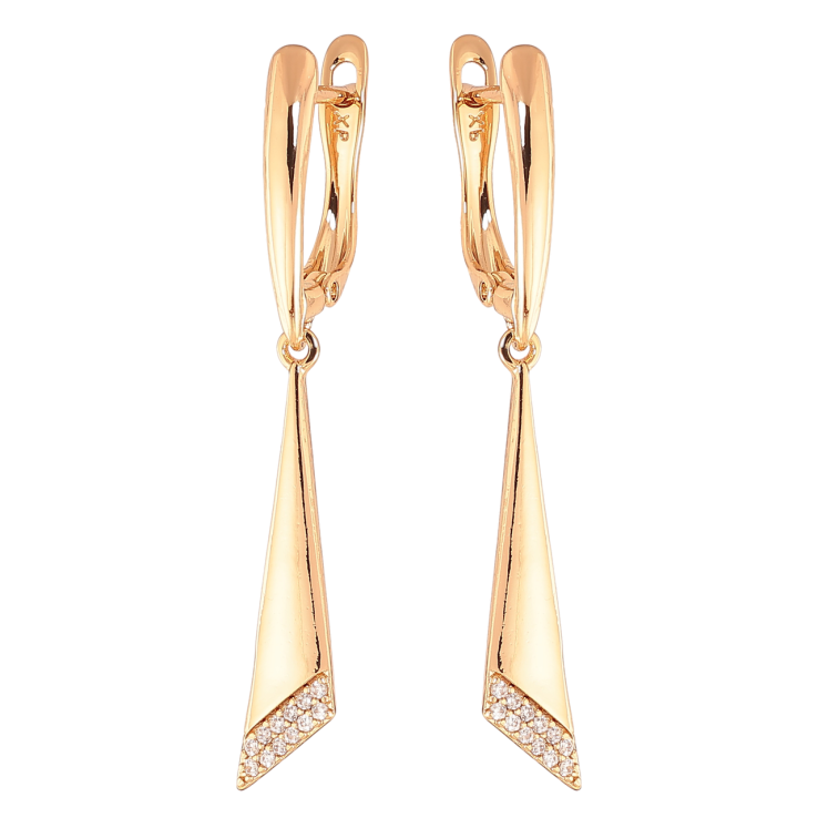 Сережки Xuping Колір Позолота 18K англійська застібка Декоративні підвіски фото №19