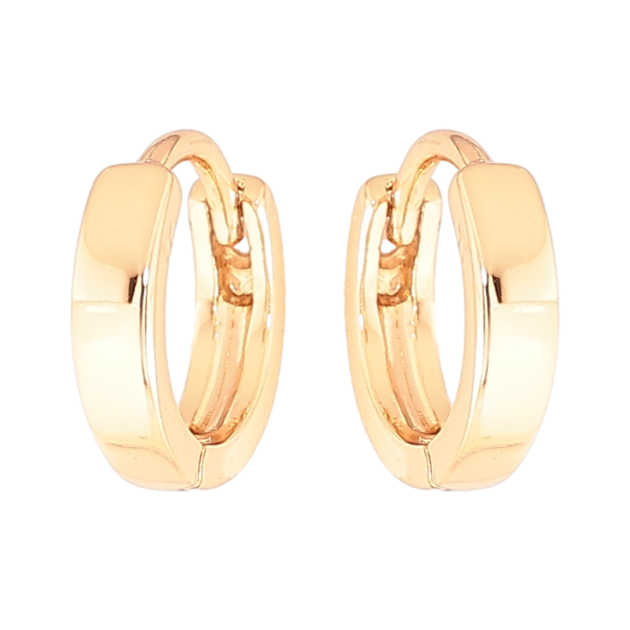 Серьги Xuping Цвет Позолота 18K колечки Классика, шир. 3мм ø 12мм фото №1