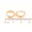 Серьги Xuping Цвет Позолота 18K колечки Классика, шир. 3мм ø 12мм фото №2