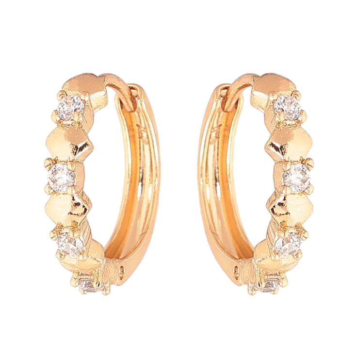 Сережки Xuping Колір Позолота 18K колечка Декоративний візерунок фото №18